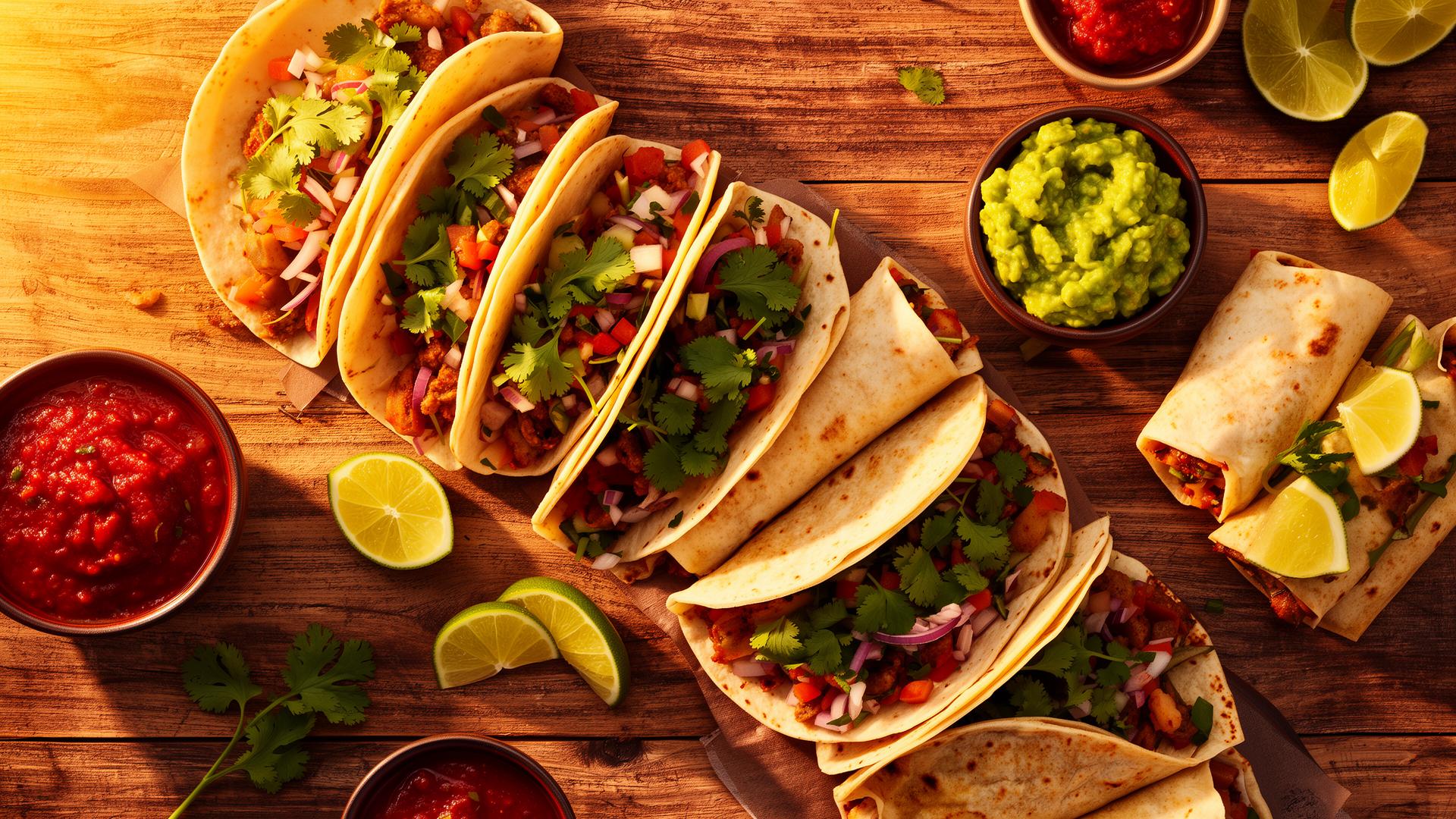 Fresh tacos and burritos